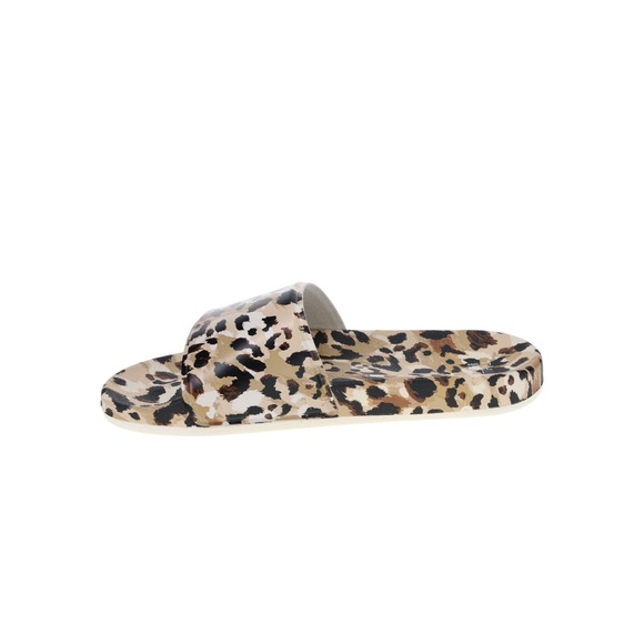 Time and Tru Womens Pool Slides Leopard - Picture 7 of 7